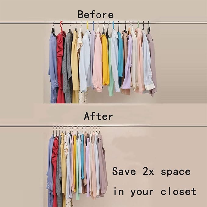 Premium PVC Coating Metal Hangers 40 Pack, Heavyduty, Non Slip Slimline, Suit Jacket T Shirt Hangers, Gold Hooks, Space Saving Clothes Hanger (Black)