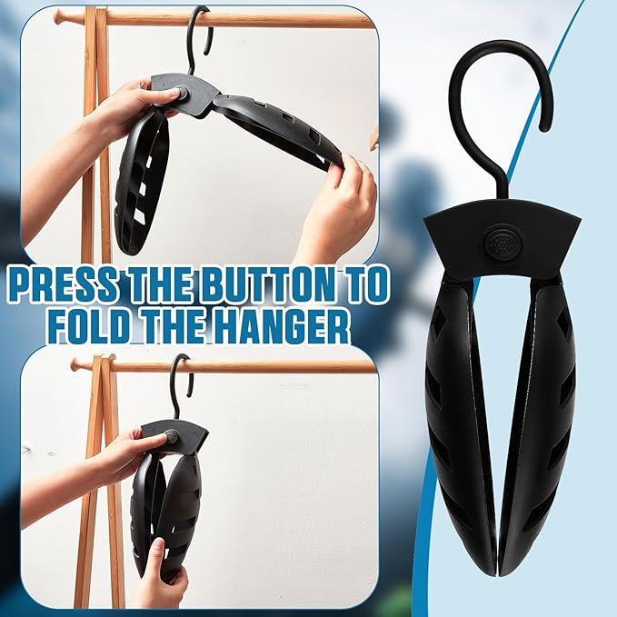 Maitys 4 Pcs Foldable Wetsuit Hanger Fast Dry Surfing Suit Hangers Folding Vented Hanger for Men Women Suit Diving Accessories