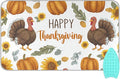 Ironing Mat Pad for Table Portable Travel Iron Blanket Ironing Board Covers Pressing Mat Heat Press Pads 27.6x47.2 Inches Thanksgiving Turkeys Sunflowers White37