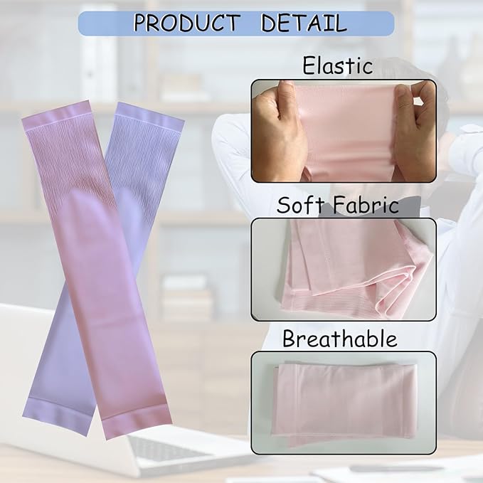 4PCS Neck Brace Cover Cervical Collar Dust Cover Sleeve for Women and Men Soft & Comfortable for Sleeping Working Breathable (Pink+Purple)