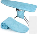 FIOBEE Ironing Board Cover and Pad Extra Thick Iron Board Pad with Heat-Resistant Mesh Padded Iron Board Covers Adjustable Buckle & Elastic Edges for 15x54 Standard Size Ironing Board, Teal Green