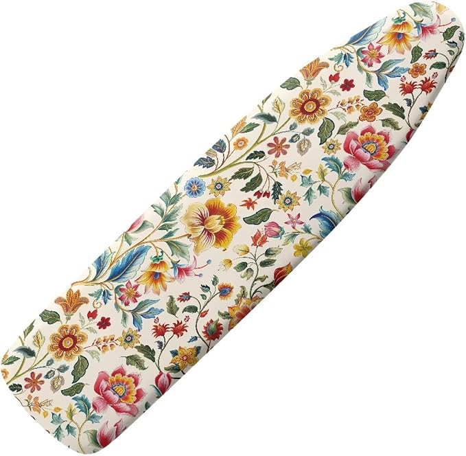 Boho Ironing Board Cover,Iron Board Cover Standard Size,Floral Ironing Board Cover,Tabletop Ironing Board Cover,Boho Floral Print X-Large