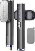 OGHom Steamer for Clothes, 110-240V Travel Steamer & Iron 2 in 1, 1000W Powerful Steam, Portable Handheld Garment Wrinkle Remover, 30s Fast Heat-Up with Dry& 2-Steam Control, for Global & Europe-Black