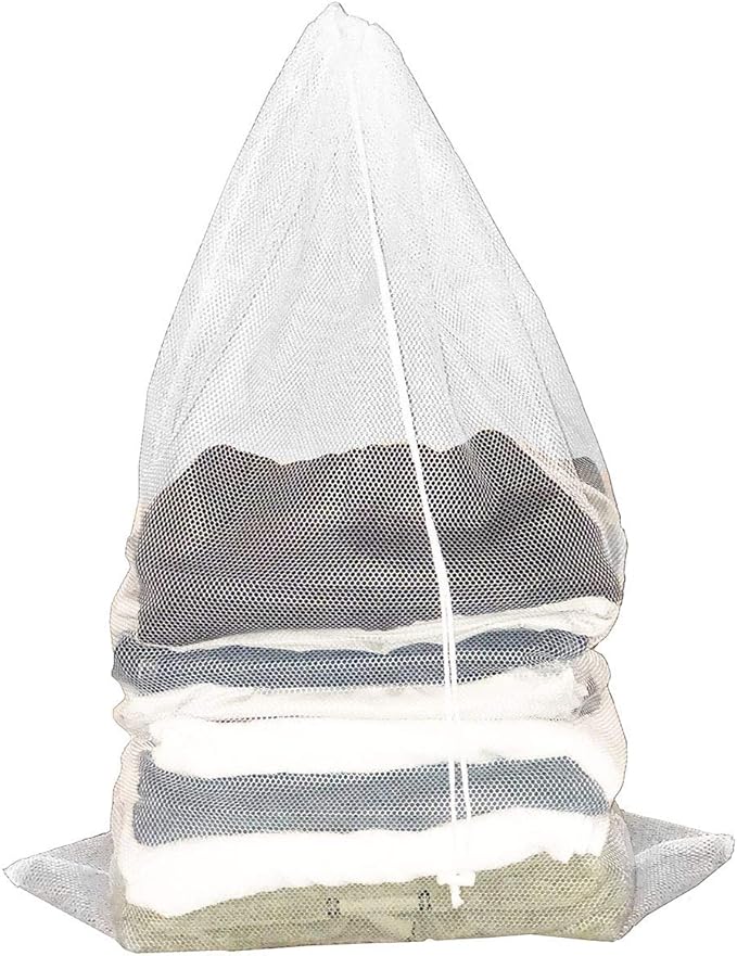 Clorox Laundry Bag With Drawstring – Heavy Duty Mesh with Clorox Protection from Odors, Portable Reusable Clothing Storage for College Dorm, Apartment and Travel