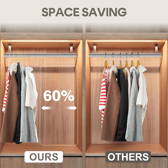36-Pack Premium Velvet Hangers with Gold Hooks - Space-Saving Non-Slip Heavy-Duty Clothes Hangers for Coats, Suits, Dresses, and Sweaters - Slim Design, Closet Organizer(Blush Pink+Gold)