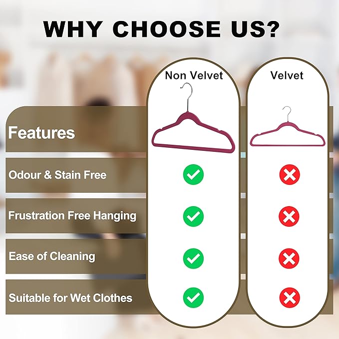 Quality Children's Plastic Non Velvet Non-Flocked Thin Compact Hangers Swivel Hook for Shirts Blouse Coats (Raspberry, 240)
