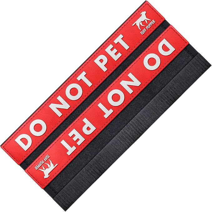 Tuff Pupper Waterproof Leash Sleeve | Fits Any Standard Size 1 Inch Wide Leash | Dual Sided Message | Durable Neoprene & Silicone | Odor & Stink Proof | Easy Secure On & Off (1 Pack, Do Not Pet)