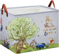 Bear Nursery Decor Storage Basket Foldable With Waterproof PE Coating, Square Large Canvas Laundry Hamper,Diaper Bag Baskets for Kids,Boys and Girls, Bathroom, Bedroom, Clothes,Toy Bin(grey)