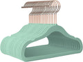 Kids Hangers - 14 Inch 50 Pack - Kids Velvet Hanger Ideal for Everyday Standard Use,Baby Hanger for Closet,Durable Infant/Toddler Hangers Teal