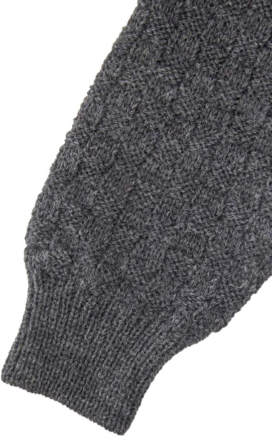 Aran Crafts Basket Stitch Crew Neck Sweater (100% Wool)
