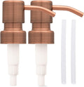 Bathroom Countertop Soap Dispensers (Copper, 2 Pack)