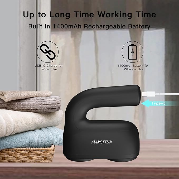 Fabric Shaver and Lint Remover, 7 Pieces, Electric Sweater Shaver to Remove Pilling Fuzz Remover, Remove Clothes Fuzz, Lint Balls, Pills, Bobbles
