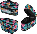 Monstera Hibiscus Flower Print Steam Iron Case Portable Travel Iron Organizer Handheld Steamer Holder with Handle Waterproof Travel Accessories, Case Only