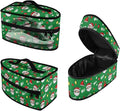 Christmas Steam Iron Storage Case Compatible with Most Iron Lightweight Easy to Clean Iron Portable Storage Bag for Travel or Storage, Santa Claus Hat HOHOHO