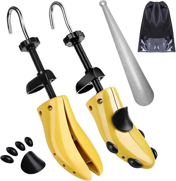 JJDPARTS Shoe Stretcher, Pair 4-Way Shoe Expander Widener Shoe Tree Extender for Women Men