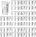 80 Pcs Plastic Baby Hanger Clips Slim-line Finger Clips Set for Clothes Hanger Velvet Hanger (White)