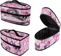 Cherry Blossoms Axolotl Iron Portable Storage Bags for Travel for Travel Iron Mini Dry Iron and Accessories with Handle and Smooth Zipper for Most Irons