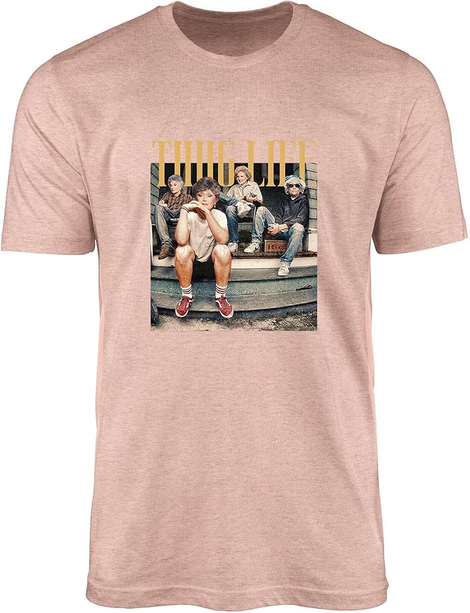 Stay Golden Graphic T-Shirt for Women - Thug Life - Comfortable Cotton Blend Tee - Standard Fit Short Sleeve Top