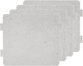 PATIKIL 4.2 x 3.9 Inch Microwave Waveguide Cover, 4pcs Universal Microwave Mica Plates Sheet 0.4mm Thick Replacement Part Heat Insulation for Microwave Oven