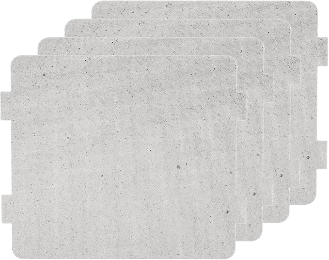 PATIKIL 4.2 x 3.9 Inch Microwave Waveguide Cover, 4pcs Universal Microwave Mica Plates Sheet 0.4mm Thick Replacement Part Heat Insulation for Microwave Oven