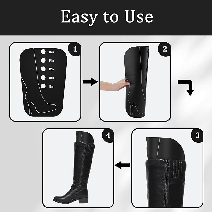 Apoway Boot Shaper Form Inserts, Tall Boot Support, Reusable Shoe Tree Shape Holder for Women and Men