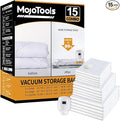 Vacuum Storage Bags with Electric Air Pump, 15 Pack (5 Jumbo, 5 Large, 5 Medium) Space Saver Bag, Space Saver Bag, Vacuum Sealer Bags for Clothes, Blanket, Duvets, Pillows, Comforters,Travel