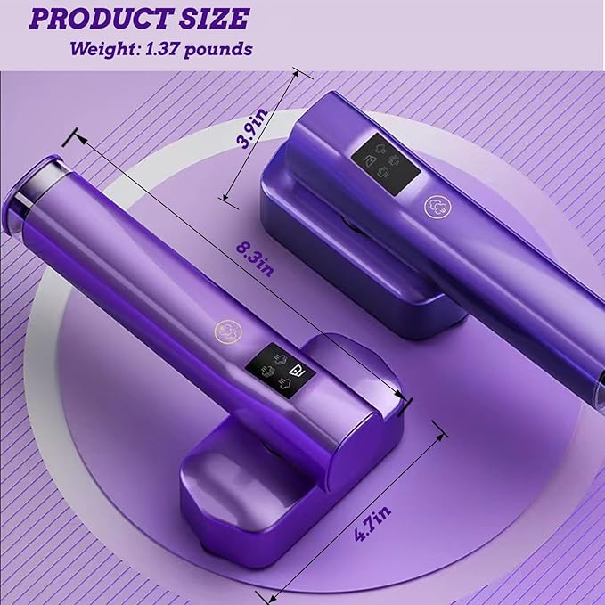Compact Handheld Steamer, 30S Rapid Preheating 1200W Clothes Wrinkle Remover,100ml Large Water Tank Steam Iron, Capable of Removing Wrinkles on Fabrics, Clothes & Indoor Decorations (Purple)