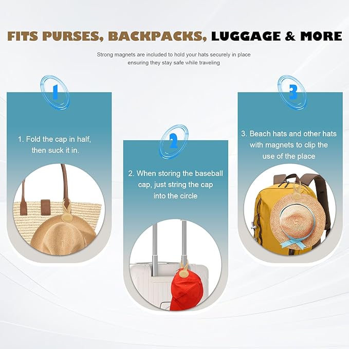 Travel Clip for Bags, Strong Leather Holder with Secure Closure, Lightweight Hook for Purses, Backpacks, Tote Bags, Luggage, Beach Accessories, and Vacation Essentials (1-Pack) Beige ﻿