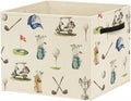 Golf Gifts Storage Bin Box with Handles, Gifts for Golfer Golf Lovers Foldable Baskets Organizer for Bedroom Bathroom Home Sports Room Clothes Toys Books, Toybox for Boys Girls