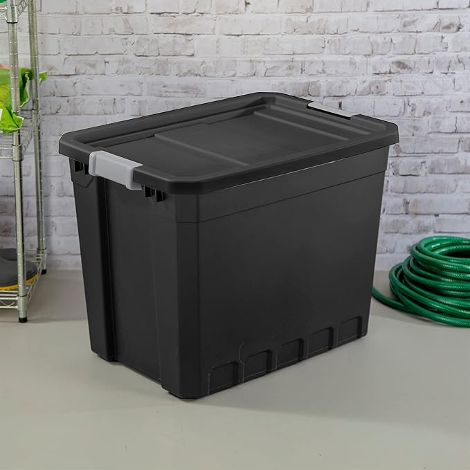 Sterilite TOTE STACKER BLACK 27GA 14889004