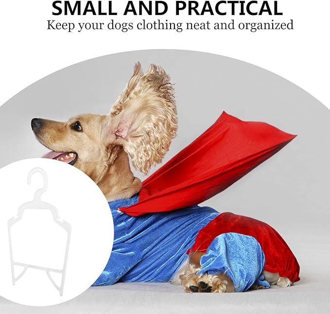 Pet Clothes Hangers Small Dog Clothes Hangers PP Storage Hangers Pet Supplies 10pcs