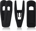 Andiker 20PCS Black Velvet Hanger Clips, Non-Slip Strong Finger Flocked Clips for Thin Velvet Hangers Suit Pants Trousers Skirt (Black)