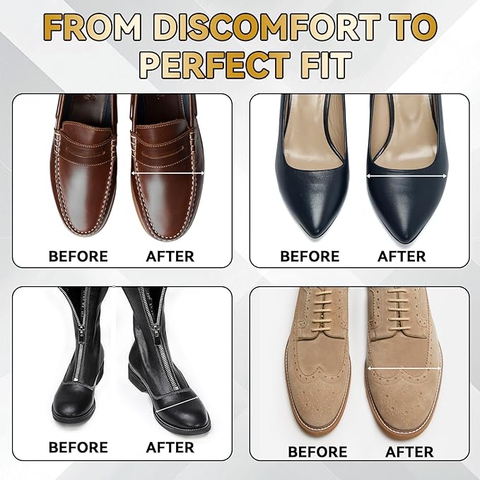 Shoe Stretch Spray, Professional Leather Softener, Used with Shoe Stretcher, Relieve Boot Pinching, for Women and Men, 6.0 FL.OZ