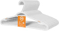 Set of 30 Slim Clothes Hanger by Neatfreak! - Space Saving Hangers for Clothes, Pants, Lingerie and Accessories - Robust White Plastic Hangers with Hooks and Pants Bar - 30 Pack