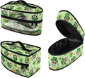 Saint Patricks Day Steam Iron Storage Case Lightweight Easy to Carry Skull Hat Four Leaf Clover Iron Storage Bag with Zipper Handle