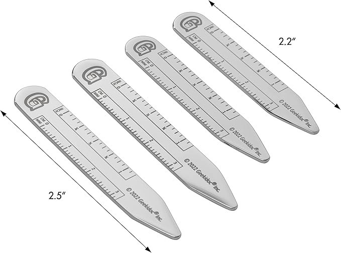Stainless Steel Collar Stays for Men | Collar Insert Set Made with Surgical Grade Stainless Steel
