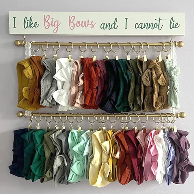 40 Pack Gold Curtain Rings with Clips, Curtain Hooks Hangers Clip Rings for Hanging Drapes Bows Hat, Drapery Rings 1.26 in I D, Fits up to 1 in Diameter Curtain Rod.