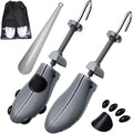 eachway Shoe Stretcher, Shoe Trees Adjustable Length & Width for Men (M for M's Us6.5-10; Wm's Us10-13.5) Grey