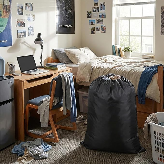 Multipurpose Extra Large Laundry Bag Storage Bag (43"x55", Black)