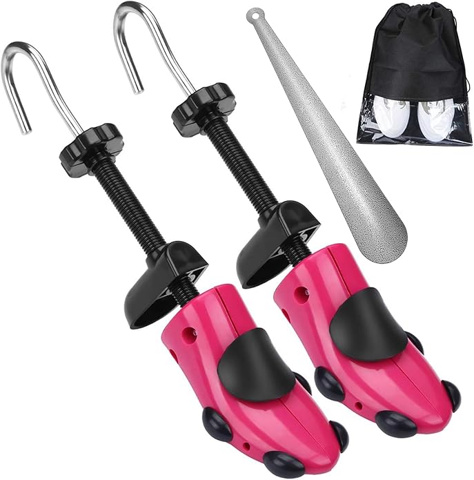JJDPARTS Shoe Stretcher, Pair 4-Way Shoe Expander Widener Shoe Tree Extender for Women Men