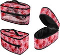 Red Rose Iron Carrying Storage Bags for Travel or Storage Protective Carrying Bags Full Size Iron Tote Bag Fits Most Travel Size Irons