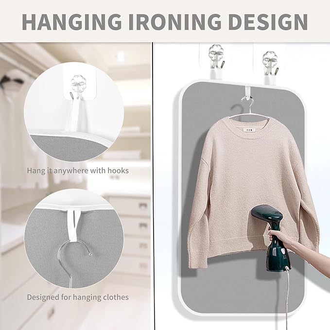 Ironing Mat Iron Anywhere Portable Ironing Pad with 3mm Padding for Steam Pressing on Tabletop or Bed - Heat Resistant, Portable, Quilting & Travel Blanket Ironing Board Alternative Cover
