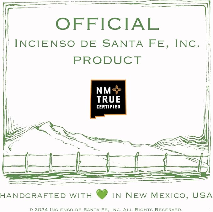 Incienso de Santa Fe - Alder Natural Wood Incense Bricks Without Holder, 40 Count - Made in The USA