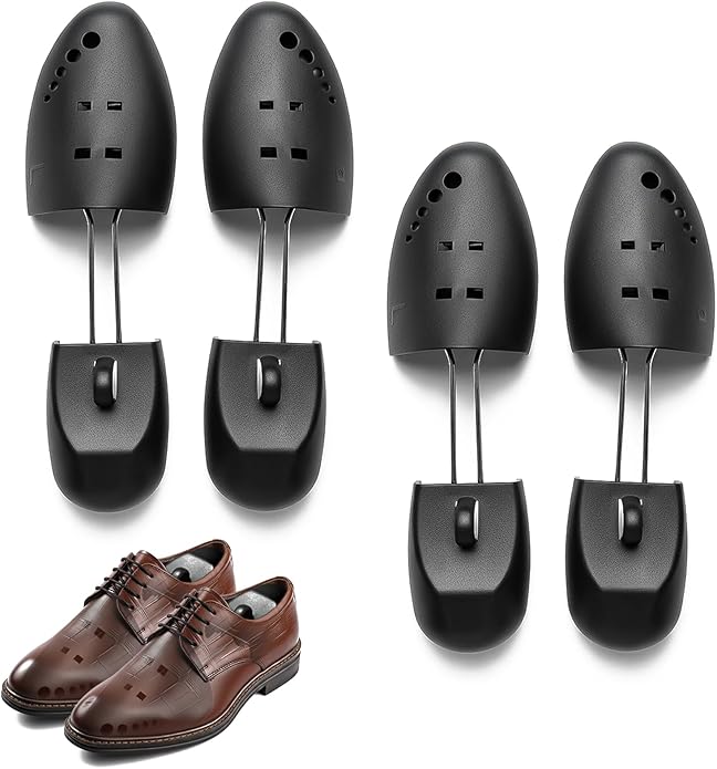 JJDPARTS 2 Pairs Shoe Tree for Sneakers & Shoes Shoe Trees Stretcher Shaper for Men & Women,Black