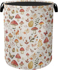 Cute Mushroom Laundry Hamper - Waterproof Fabric Laundry Basket with Handles, Foldable Storage Basket for Laundry,Bedroom,Dorm