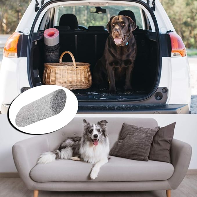 Elevate Essentials Pet Hair Stone for Car, Best Pet Hair Remover, Pet Hair Lifter, Pet Fur Remover, Pet Hair Cleaner, Lint Remover, Pet Stone Multi-Cleaner (2 Pack)
