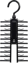 シンコハンガー(Shinkohanger) Cinco Hangers, Best Line Tie Hanger Cloth, Black