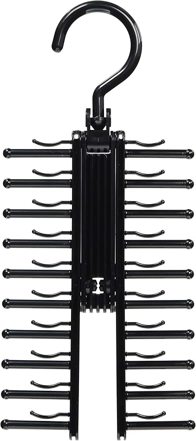 シンコハンガー(Shinkohanger) Cinco Hangers, Best Line Tie Hanger Cloth, Black