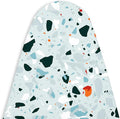 Encasa XO Ironing Board Cover and Pad - Thick 4mm Felt, Heat & Scorch-Resistant, Fits X-Large Boards 54"x18", Elastic Bungee Cord Tightening, Easy Fit, Stain-Safe Dye, Terrazzo Mint
