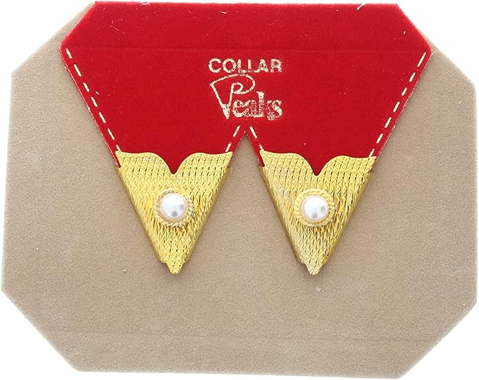 HHH Designs Gold Plated Collar Stays for Men and Women - Western Style Collar Tips - Stone Accents Collar Pins - Made in USA